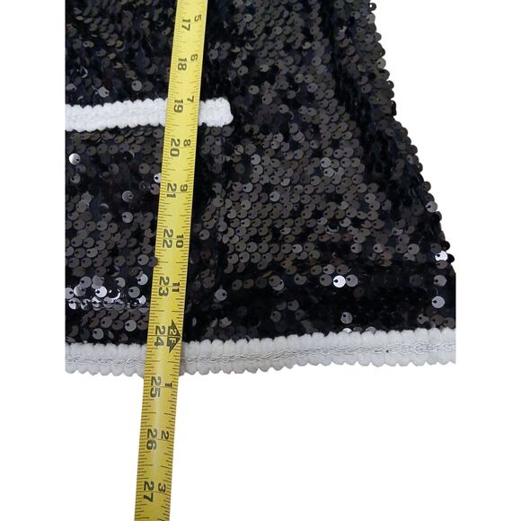 IMAN Global Chic Rock The Runway Sensational Sequin Blazer Jacket Sz Large Black - Picture 12 of 16